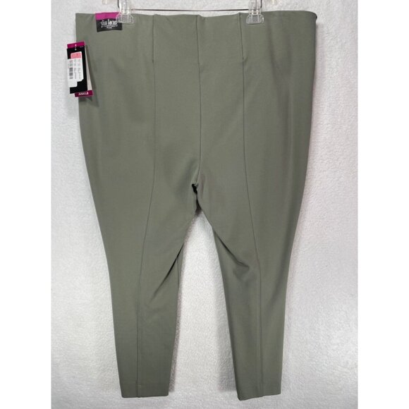 Slim Factor by Investments Woman 3X Ankle Pant Elastic Waist Green NWT - Picture 3 of 14